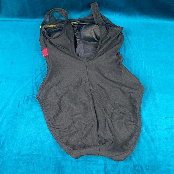 Vtg Longitude Shine Bright 4 Fold 1 Piece Swimsuit - Picture 5 of 9